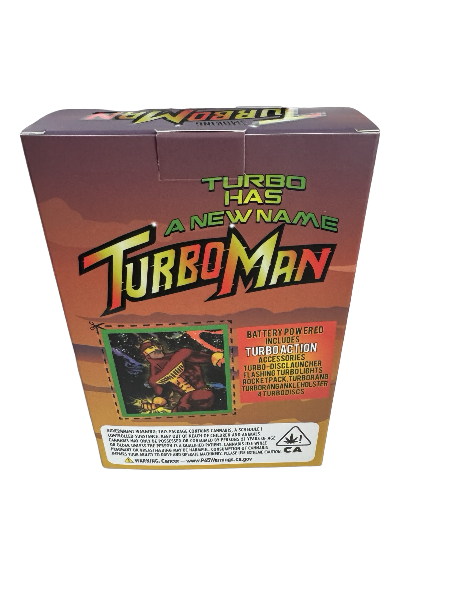 Turbo Man 3.5g Mylar Bags & Boxes High Volume