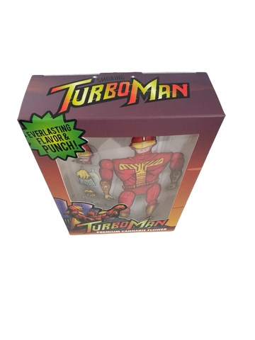 Turbo Man 3.5g Mylar Bags & Boxes High Volume