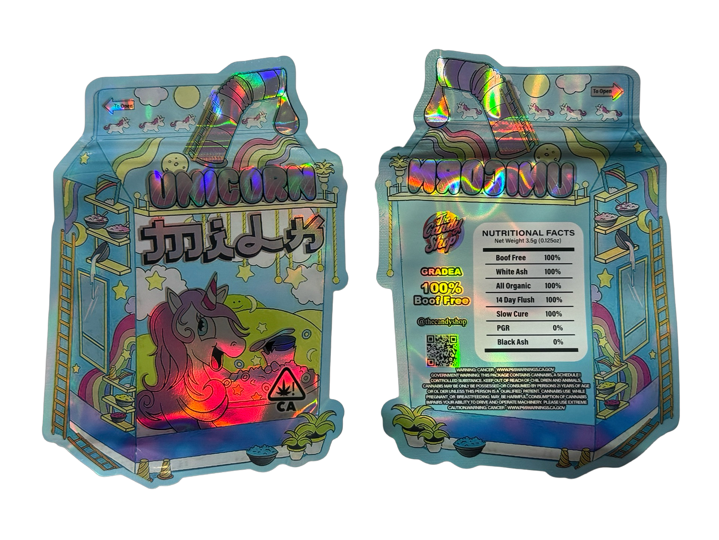 Unicorn Milk Mylar Bags 3.5g The Candy Shop