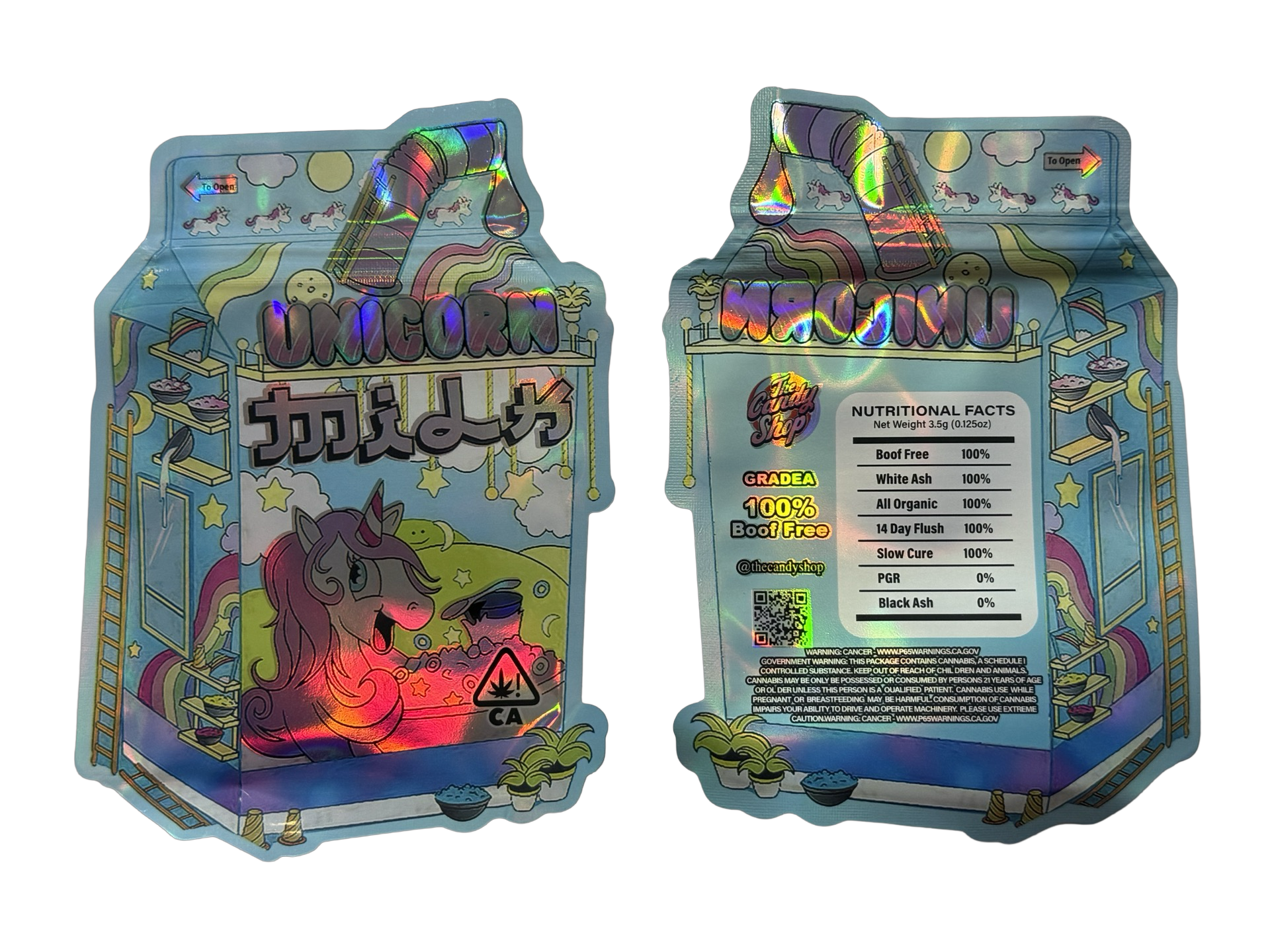Unicorn Milk Mylar Bags 3.5g The Candy Shop