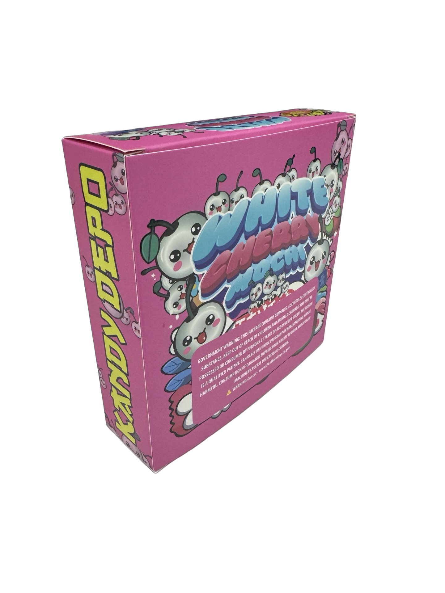 White Cherry Mochi 3.5g Mylar Bags & Boxes Kandy Depot
