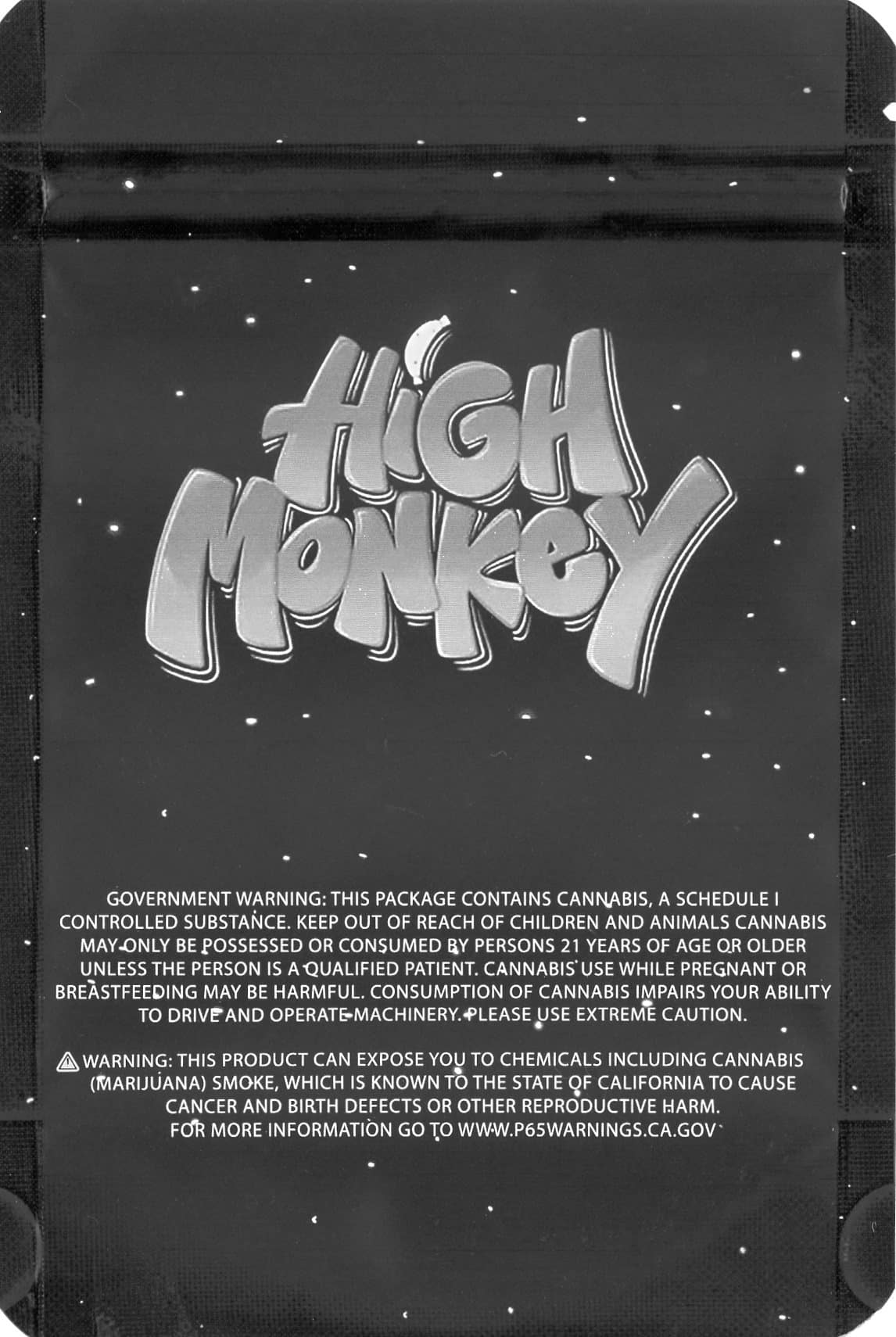 High Monkey Mylar Bags 3.5g - Zodiac