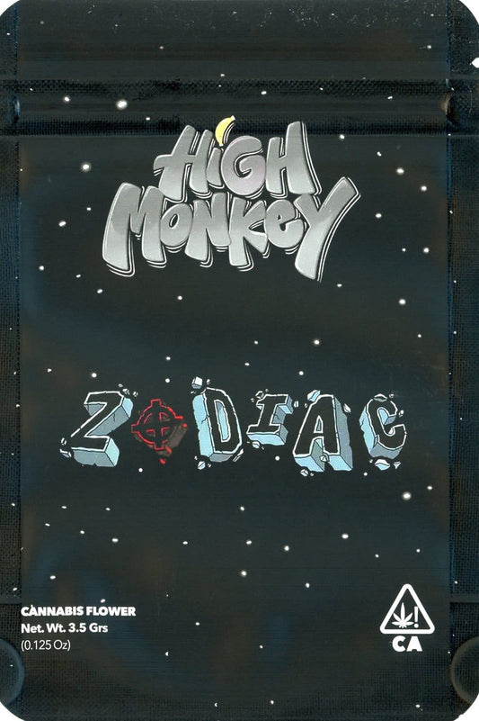 High Monkey Mylar Bags 3.5g - Zodiac