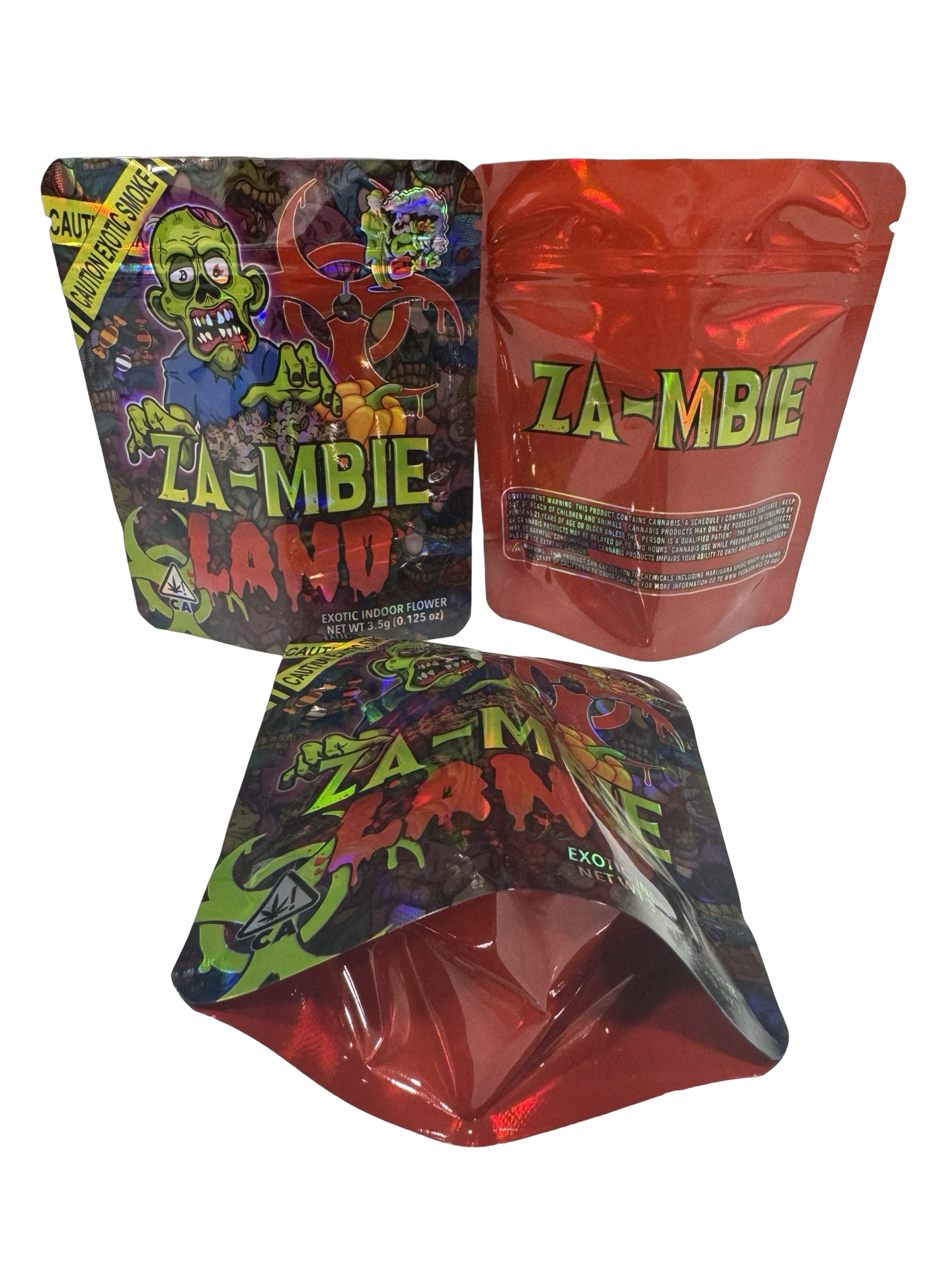 Za-mbie Land Mylar Bags 3.5g Classic City Exotics