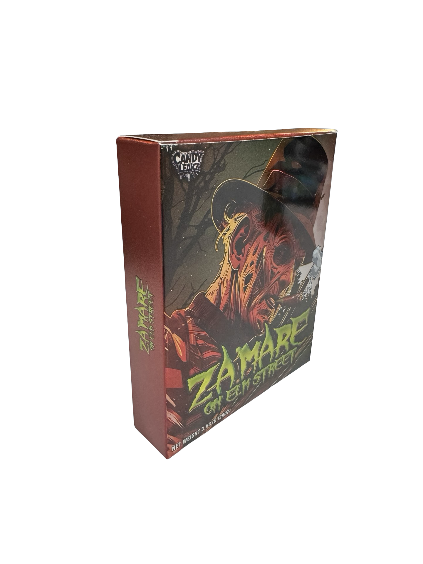 Zamare on Elm Street 3.5g Mylar Bags & Boxes Candy Leakz