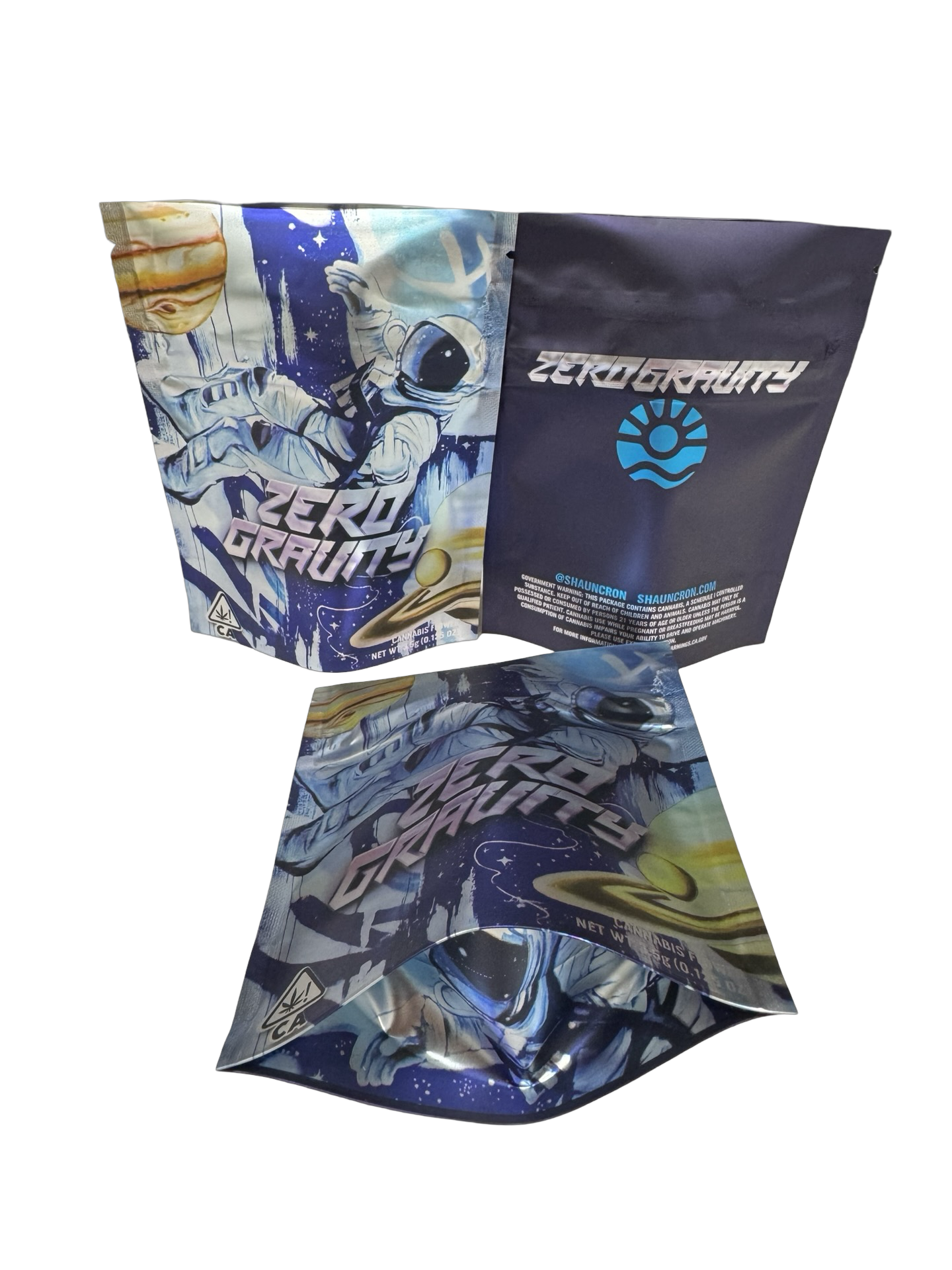 Zero Gravity Mylar Bags 3.5g Shauncron