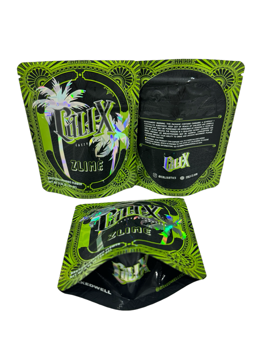 Zlime Mylar Bags 3.5g Cali-X