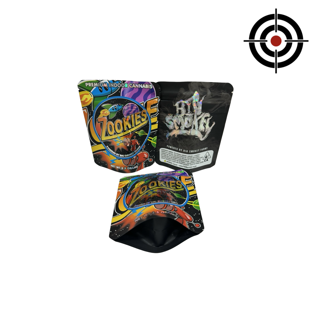Zookies Mylar Bags 3.5g Big Smokey Farms
