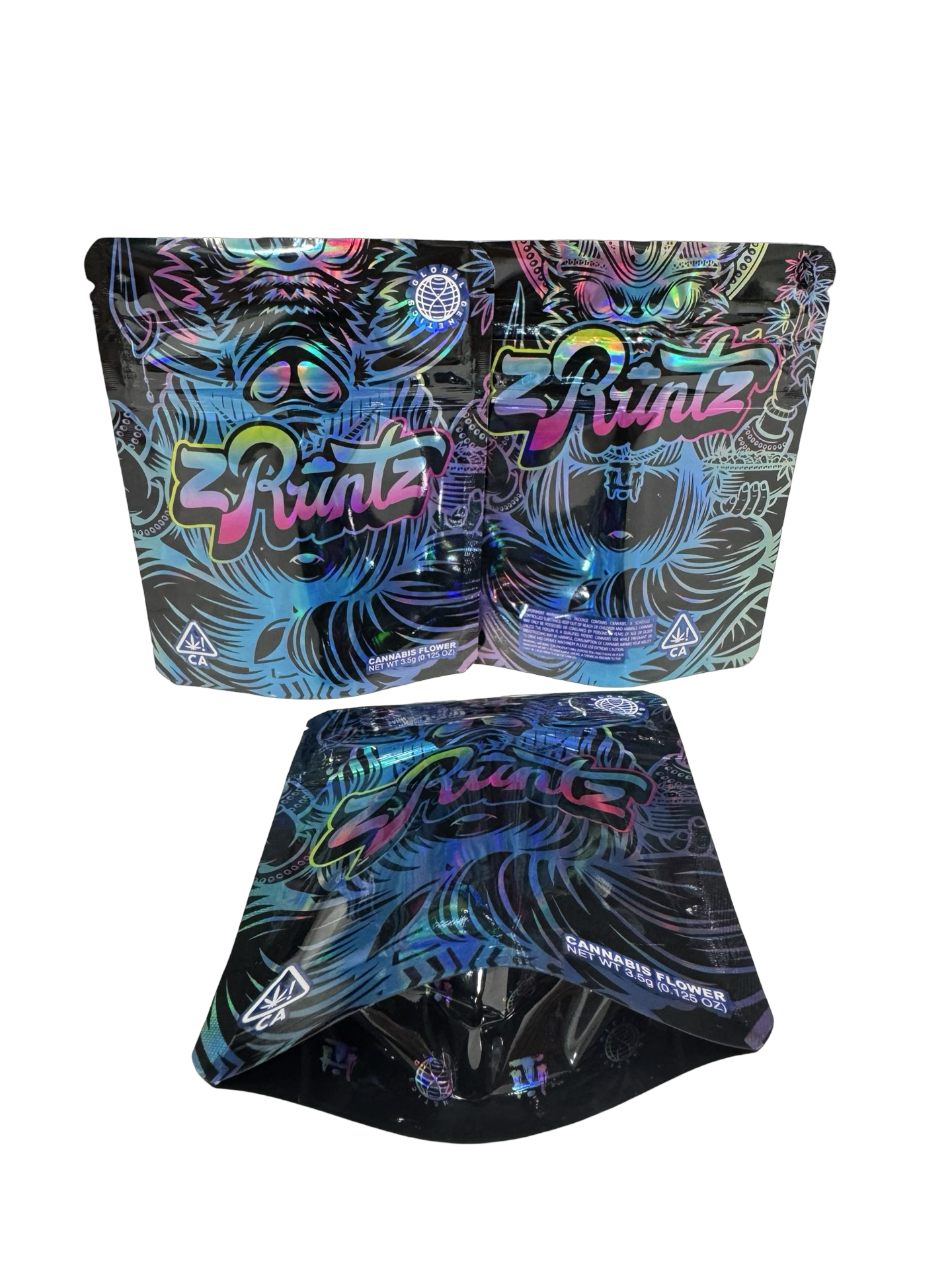 Zruntz Mylar Bags 3.5g Global Genetics