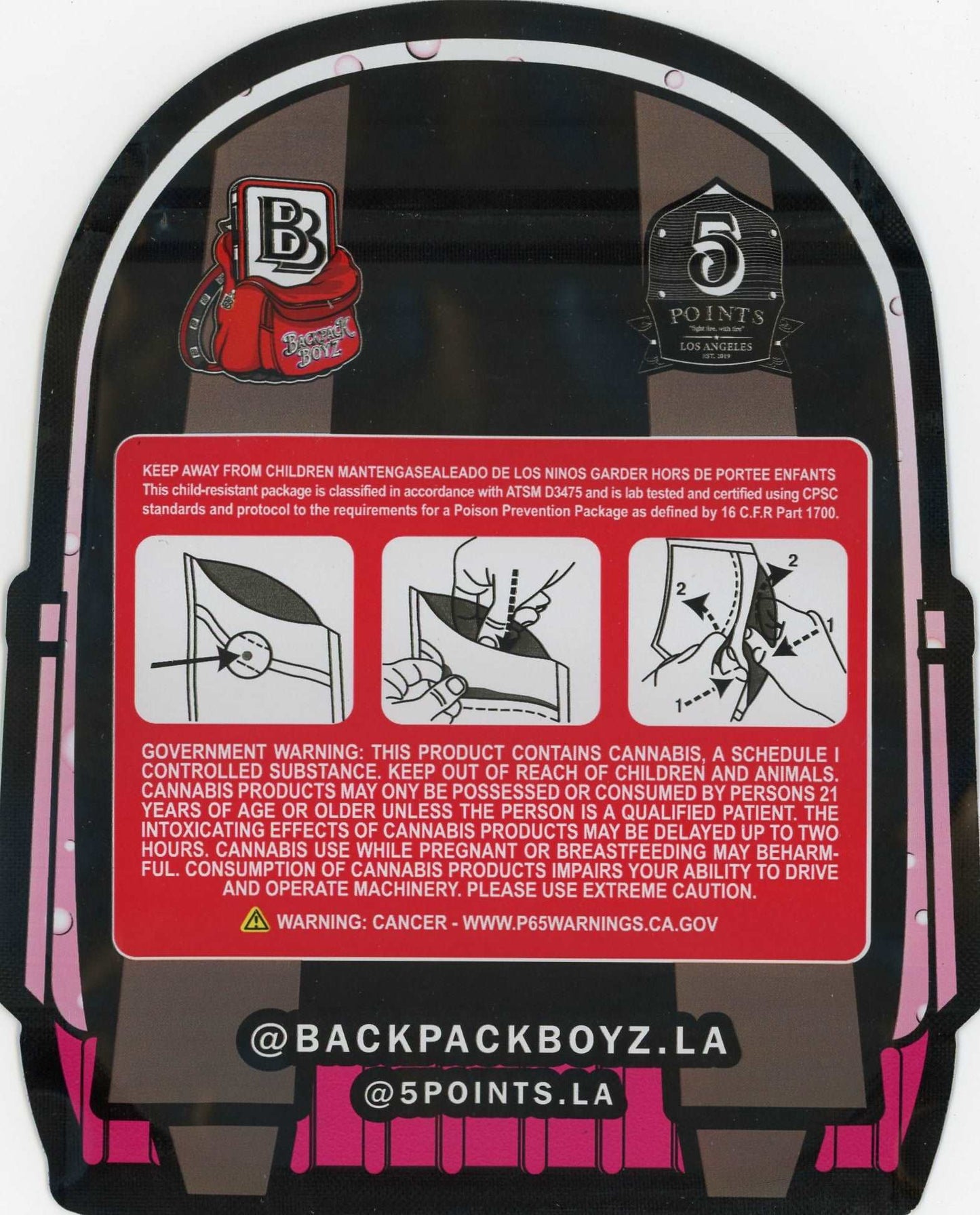 Backpack Boyz Mylar Bags 3.5g - Zuavitel