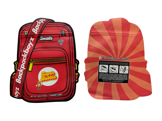 Zuper Bubble Smalls Mylar Bags 3.5g Backpack Boyz