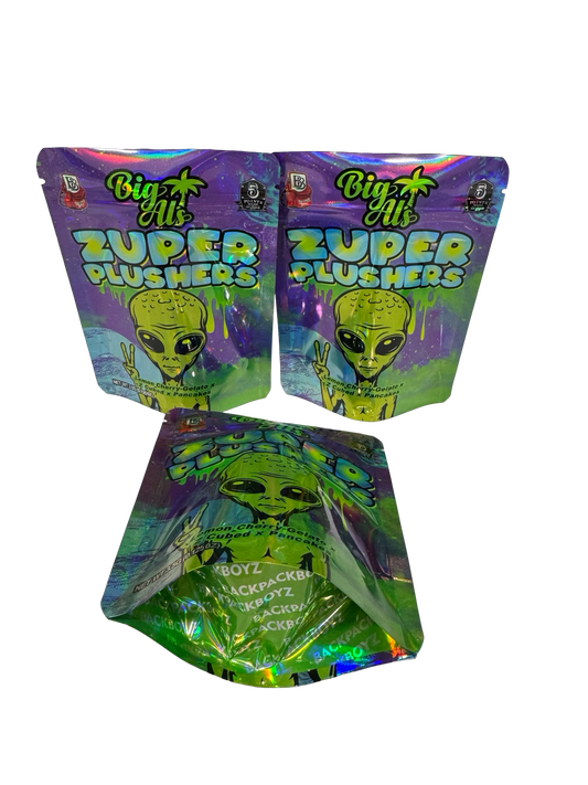 Zuper Plushers Mylar Bags 3.5g Big Al’s & Backpack Boyz