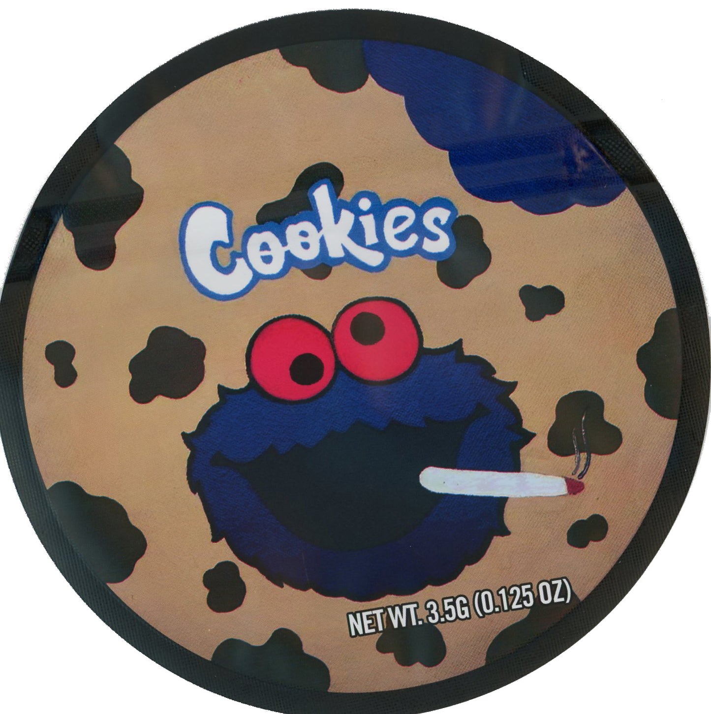 Monster Cookies Mylar Bags 3.5g Cookies